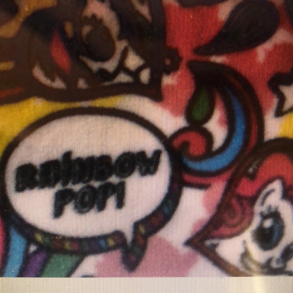 Fleece Rainbow Pony Doodle 1 yard x 59” wide polyester new Springs Creative